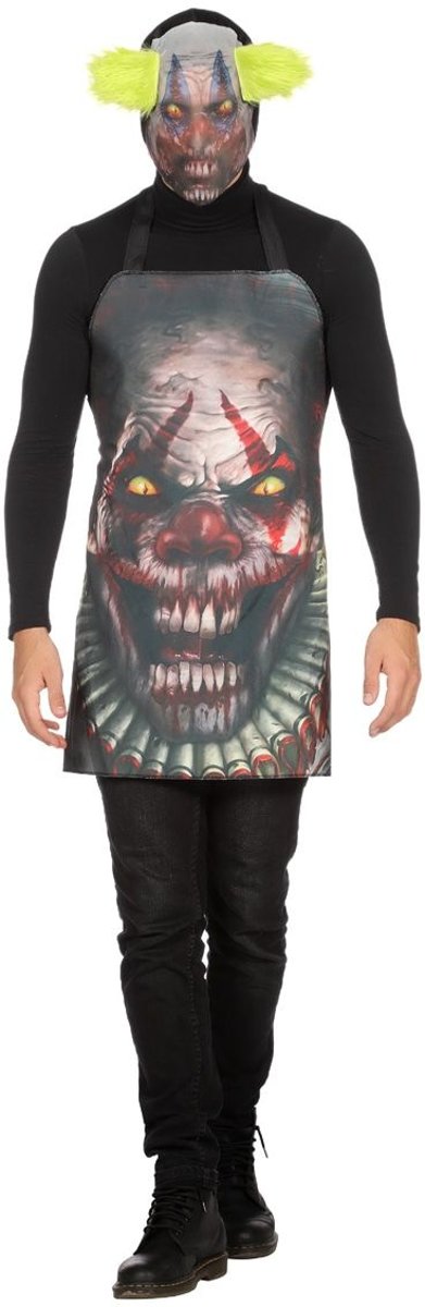 Monster & Griezel Kostuum | Scary Clown Schort Met Griezel Masker | One Size | Halloween | Verkleedkleding